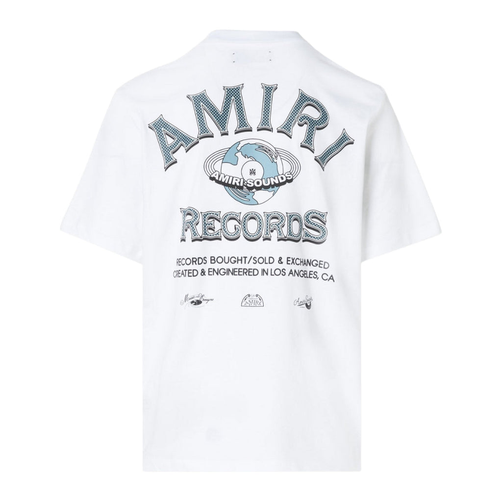 Amiri Global Records Logo White T-Shirt M