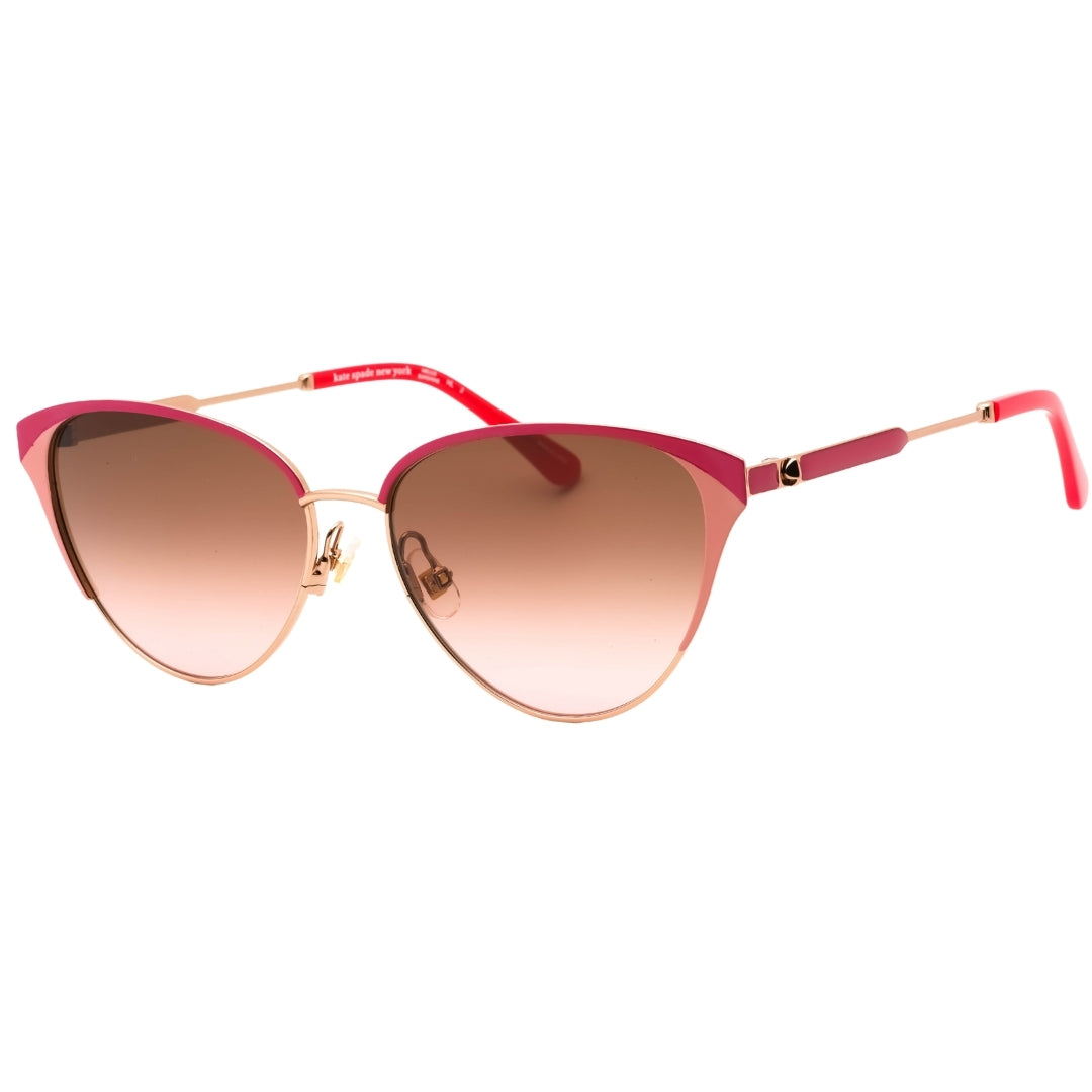 Kate Spade Alianna/G/S Brown Pink SF Lens Rose Gold Sunglasses One Size