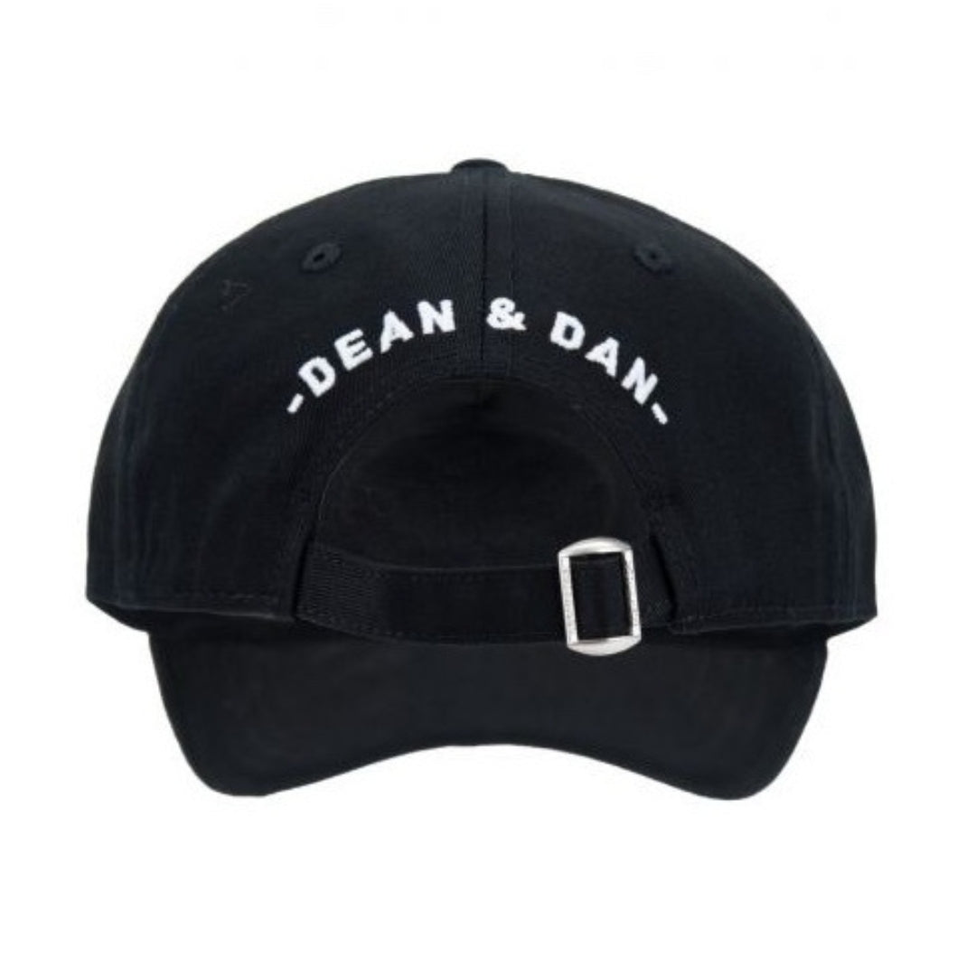 DSQUARED2 BCM0645 2124 Maple Leaf  Baseball Cap 2124 BLACK Hat One Size