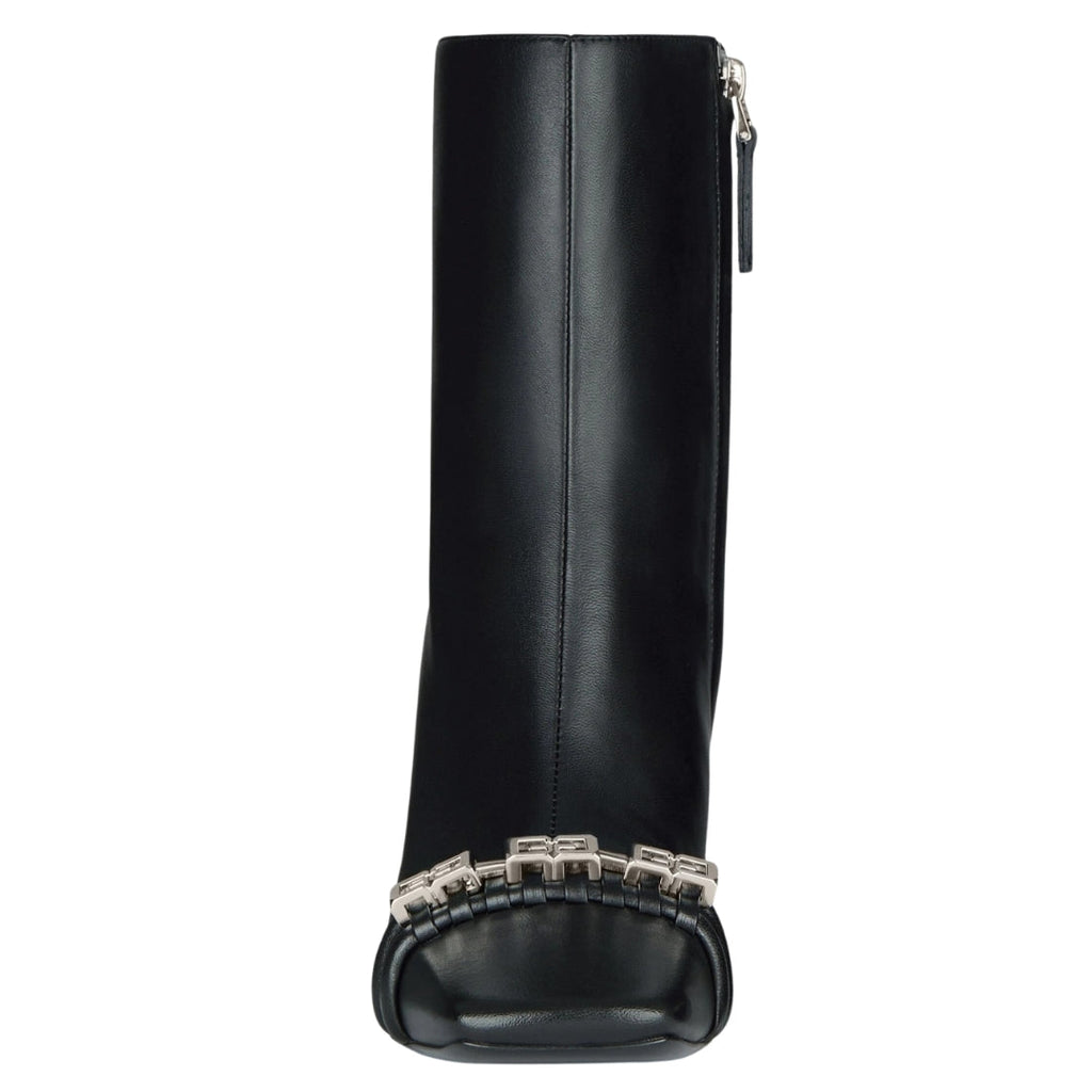 Givenchy G-Woven Design Black Ankle Boot Heels UK 3.5