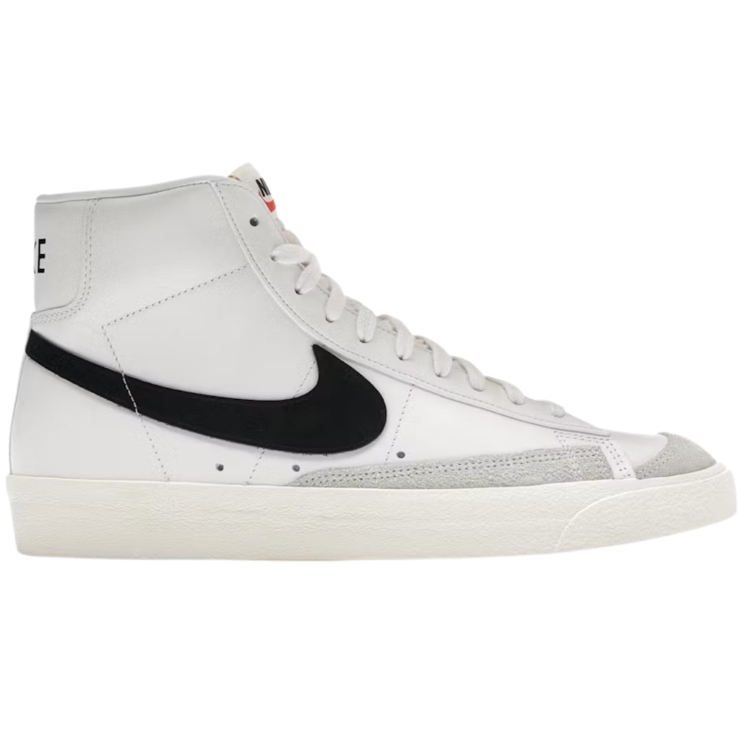 Nike Blazer Mid 77 VNTG Black Logo White Sneakers UK 7