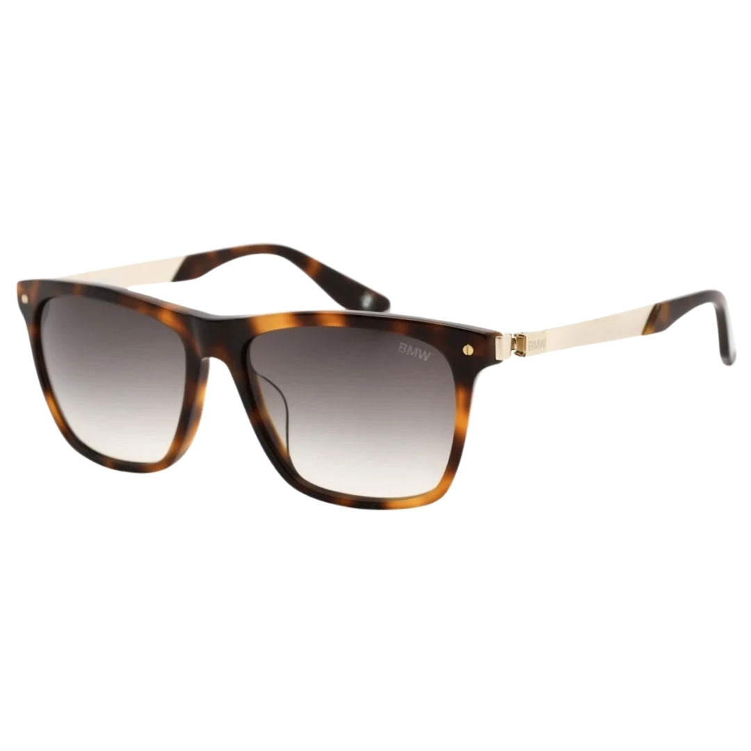 BMW Blonde Havana Framed Gradient Smoked Lens Sunglasses BW0002-H 53B
