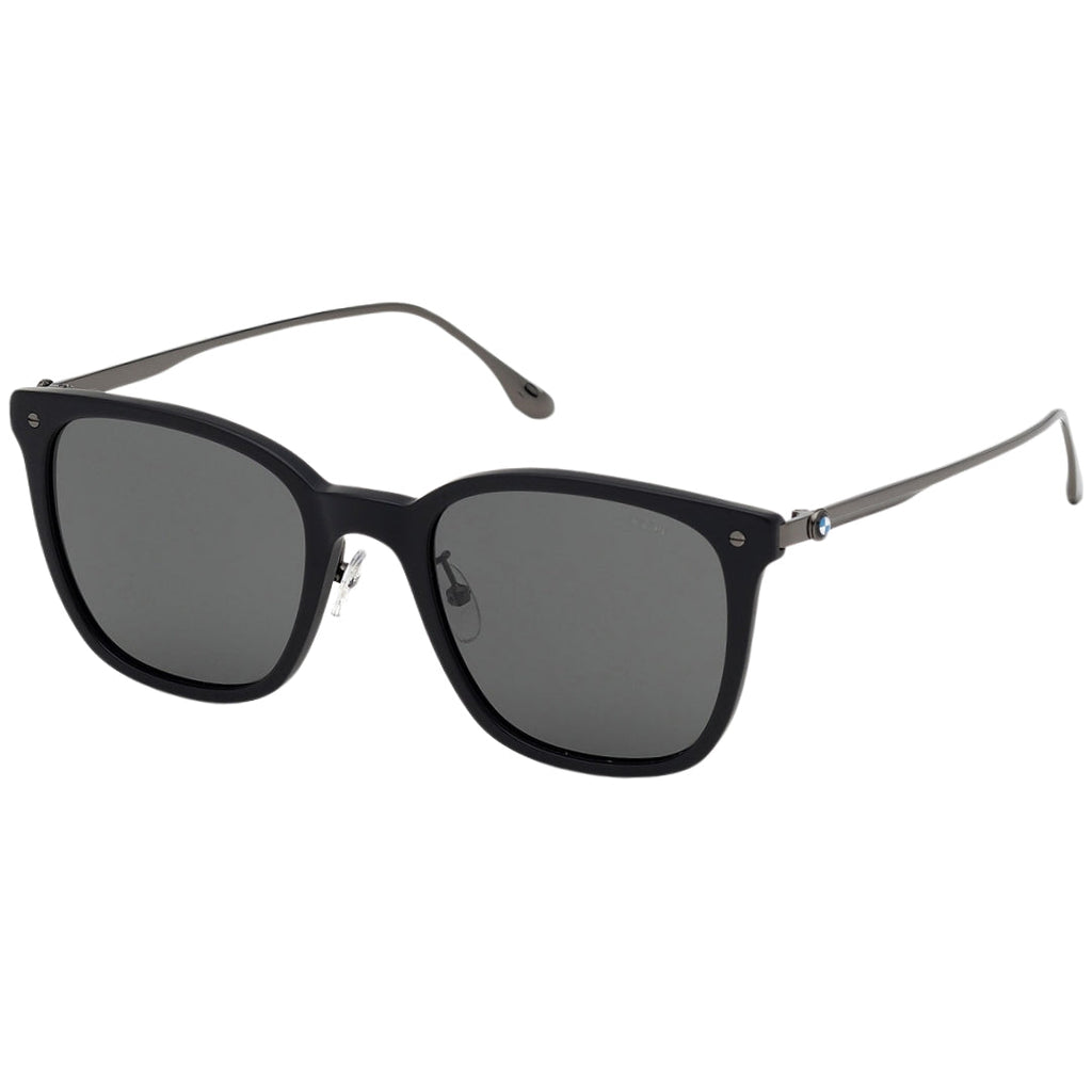 BMW Matte Black Framed Smoke Polarised Lensed Sunglasses BW0008 02D