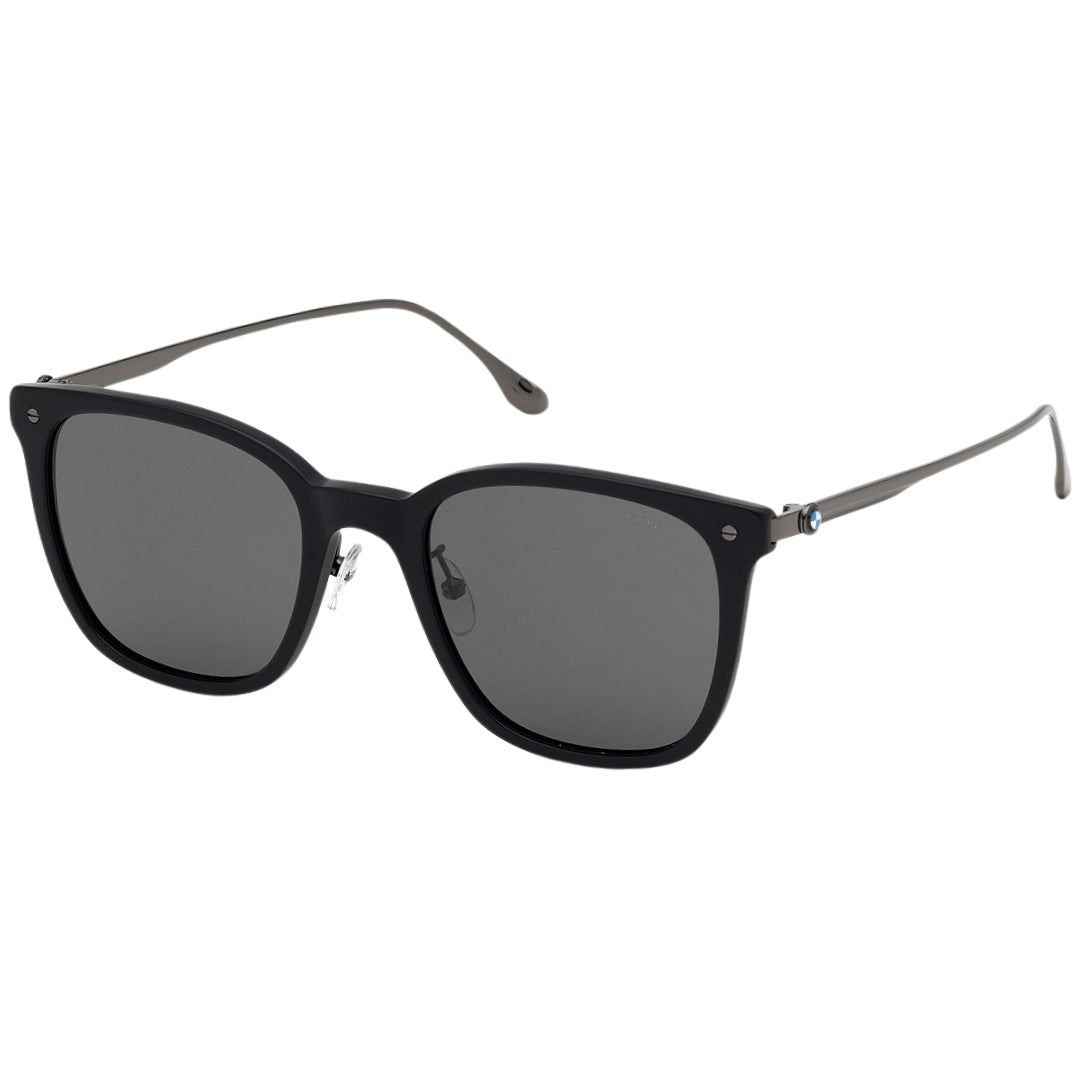 BMW Matte Black Framed Smoke Polarised Lensed Sunglasses BW0008 02D