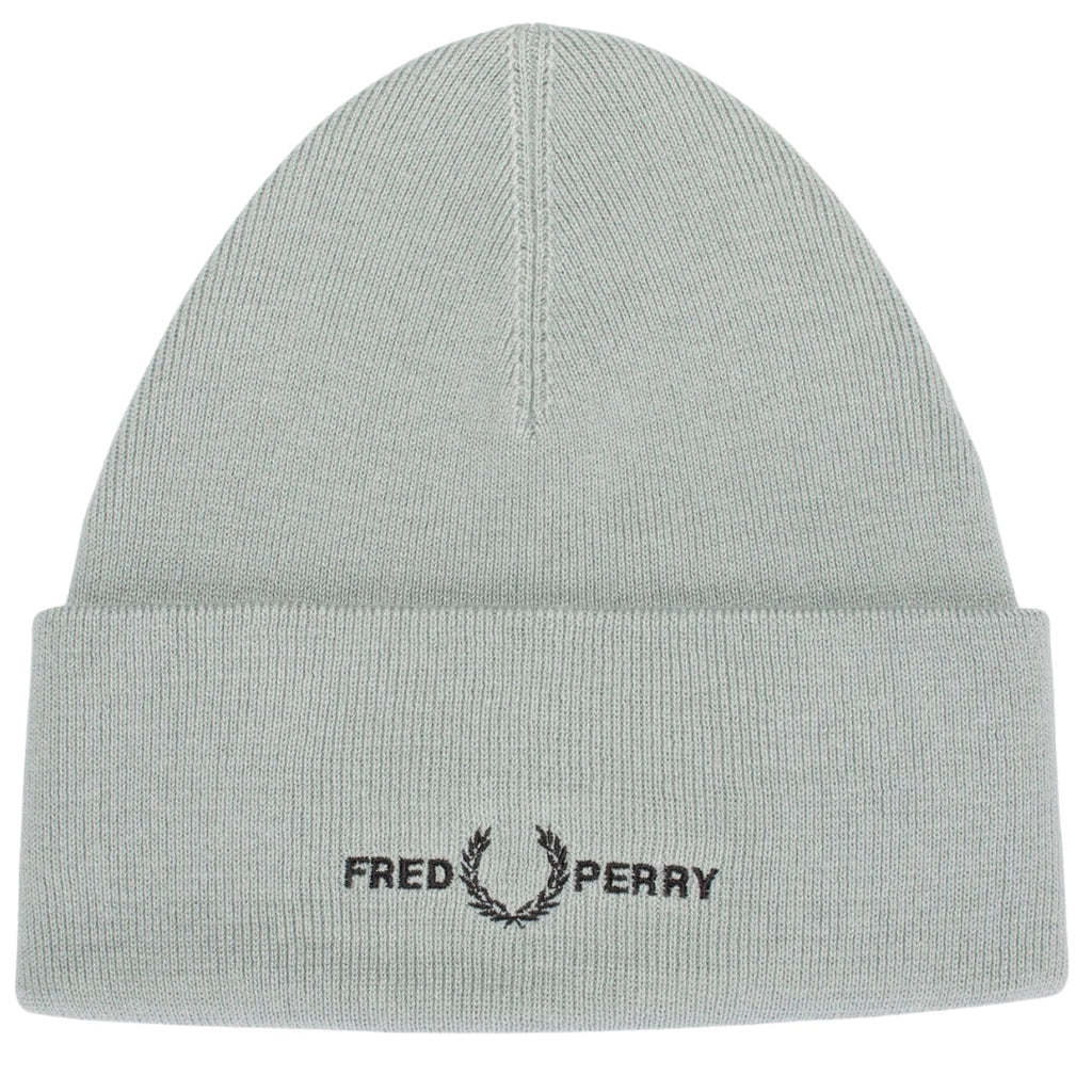 Fred Perry Graphic Logo Silver Blue Beanie C4114 959
