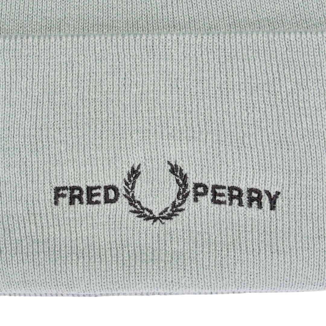 Fred Perry Graphic Logo Silver Blue Beanie C4114 959