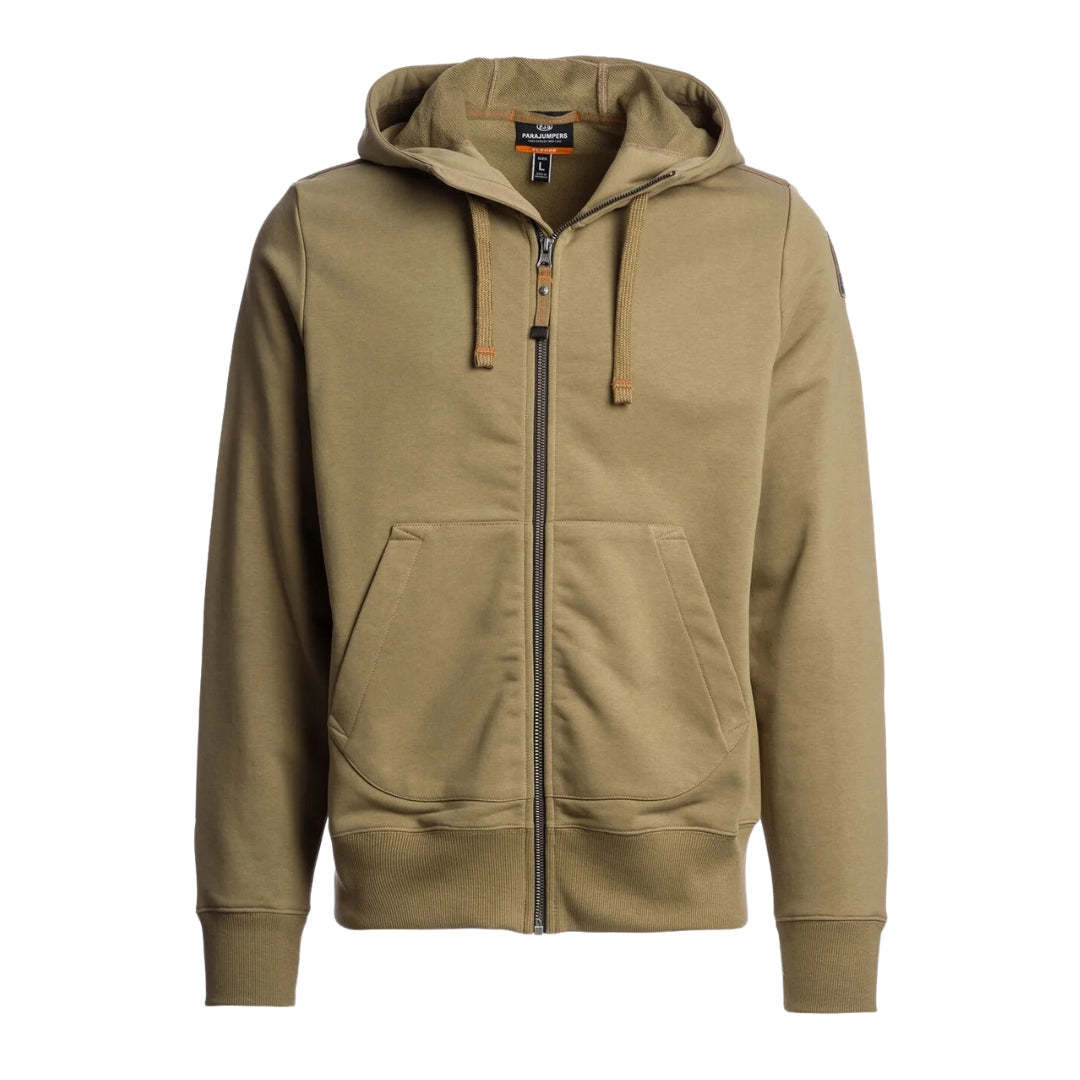 Parajumpers Charlie Easy Earth Green Zip-Up Hoodie L