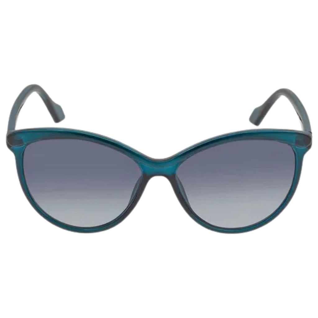 Calvin Klein Crystal Teal Framed Grey Gradient Lensed Sunglasses CK19534S 430