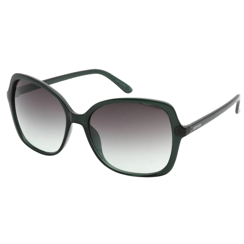 Calvin Klein Emerald Frame Grey Gradient Lens Sunglasses CK19561S 360