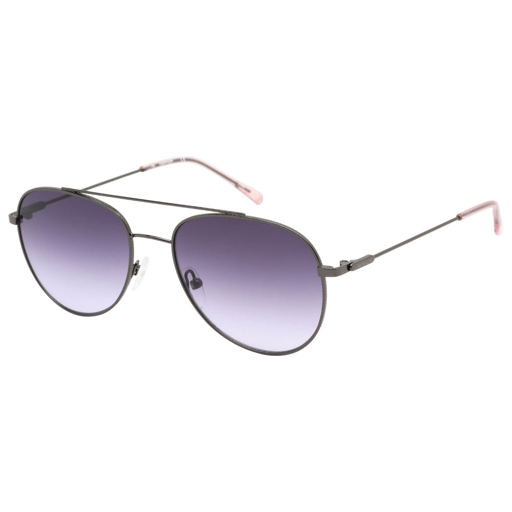 Calvin Klein Purple Gradient Lens Gunmetal Dark Silver Sunglasses CK20120 008