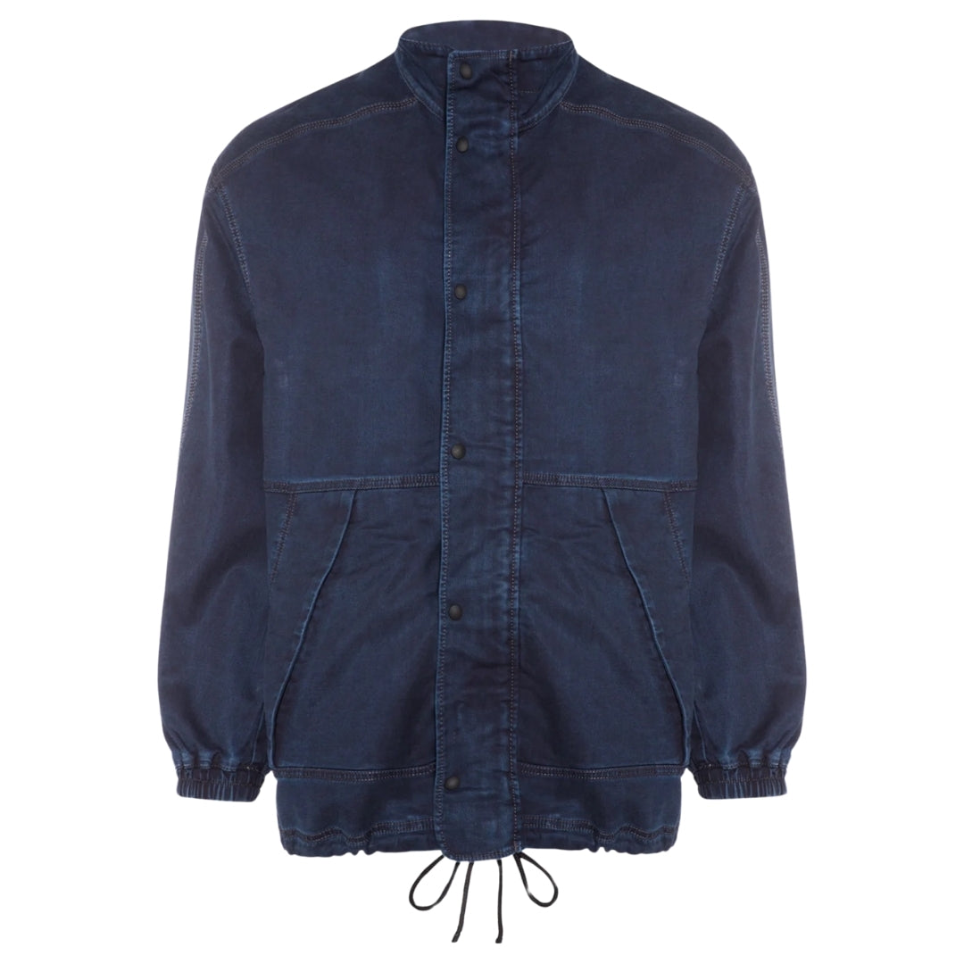 Diesel Plain Navy Blue Jogg Jean Denim Jacket L