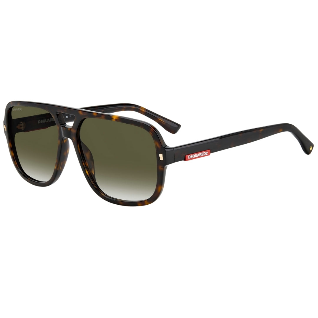 Dsquared2 Green Lens Havana Brown Sunglasses D20003 086 9K