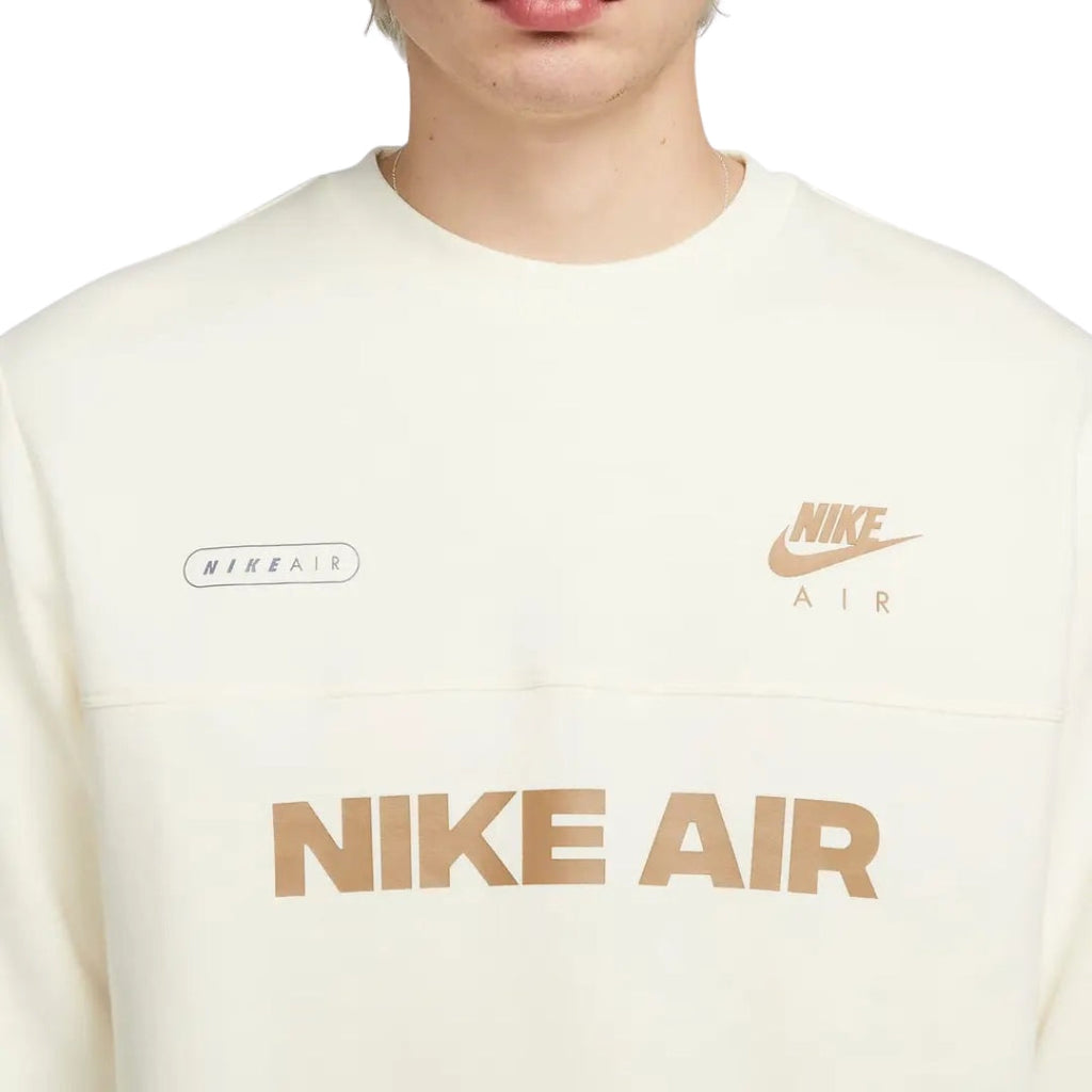 Nike Dm5207 113 Yellow/White Crewneck Jumper Mens XS