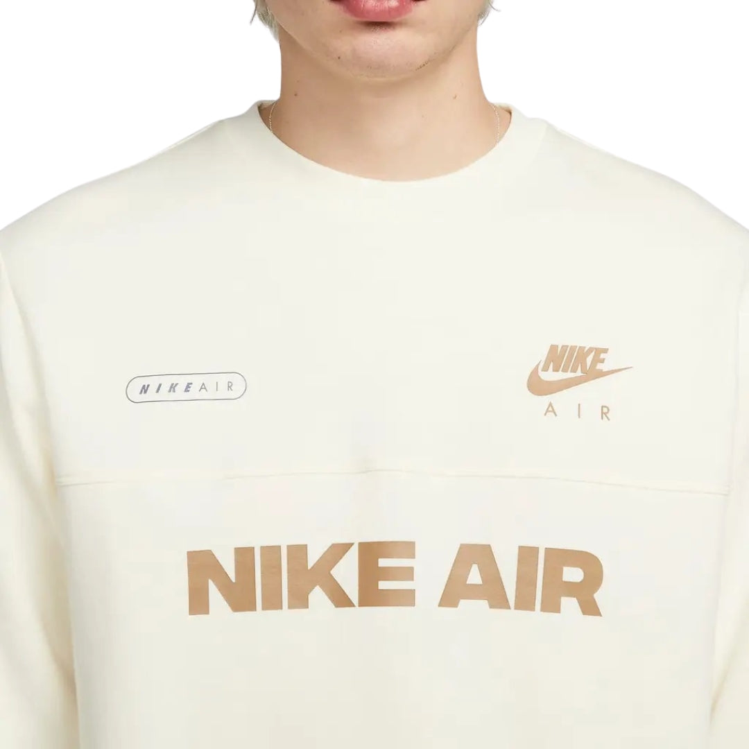 Nike Dm5207 113 Yellow/White Crewneck Jumper Mens XS