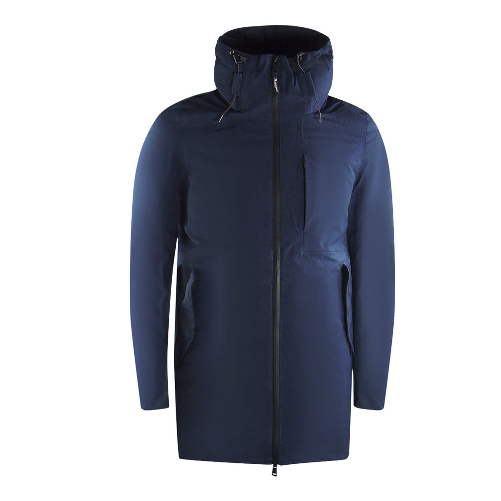 Aquascutum Active 3-Way Parka Navy Blue Down Parka Jacket JK001 011