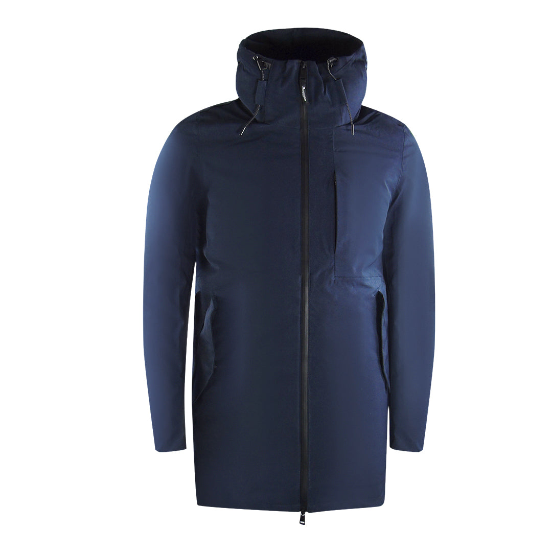Aquascutum Active 3-Way Parka Navy Blue Down Parka Jacket JK001 011
