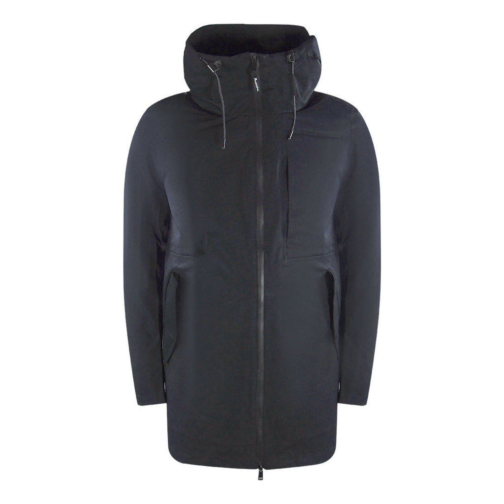 Aquascutum Active 3-Way Parka Black Down Parka Jacket AA JK001 016