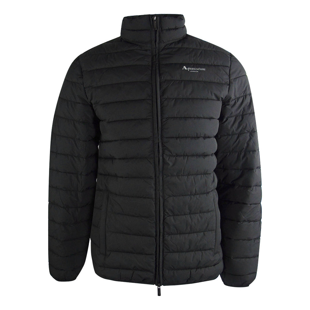 Aquascutum Active 100Grock Neck Jacket Black Jk012 16 Black Jacket Male - Style Centre Wholesale