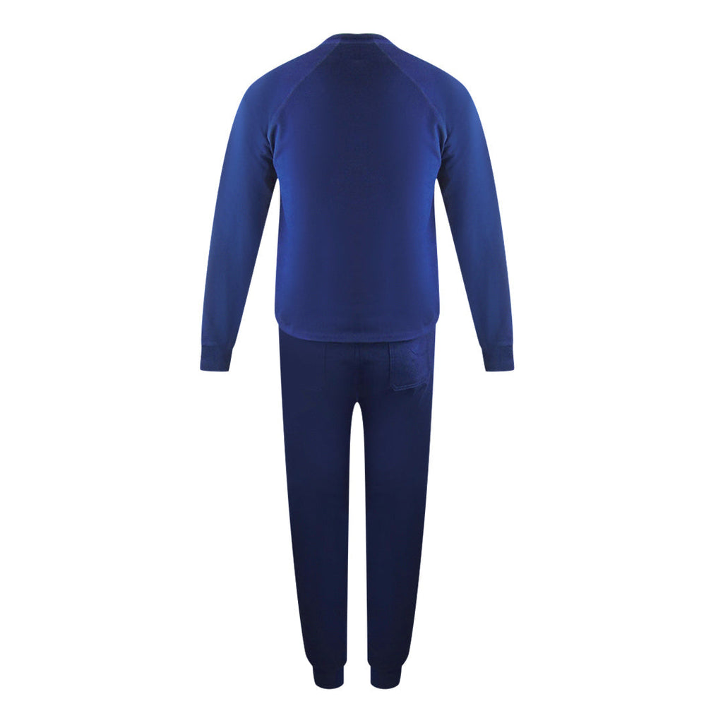 Aquascutum Aa_Ow04_St002 Oldchool Crewneck Navy St002 11 Navy Blue Creckneck And Track Pants Set Male