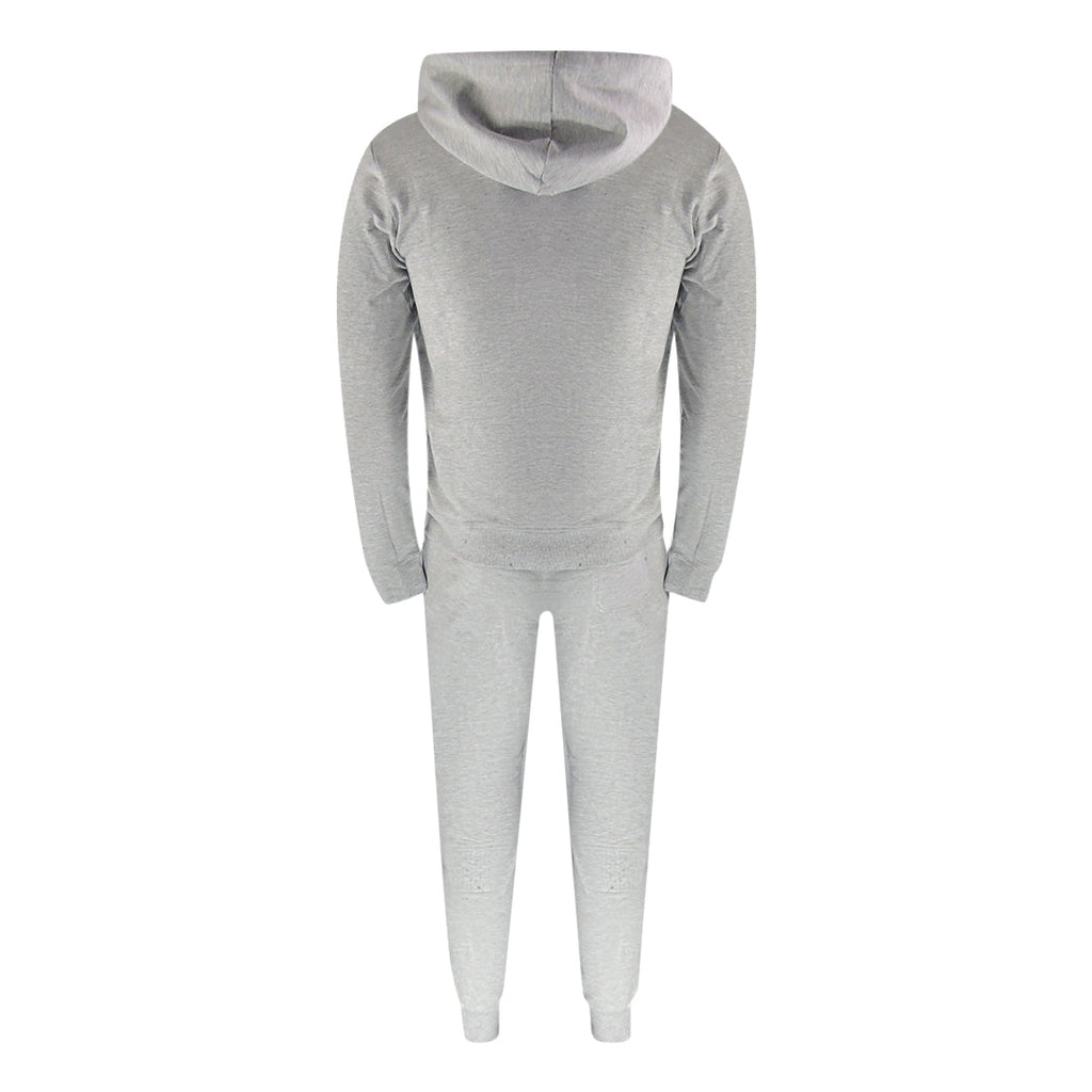 Aquascutum Aa_Ow04_St004Ogo Zf Hoodie Grayel St004 Grey Zip Hoodie And Track Pants Set Male