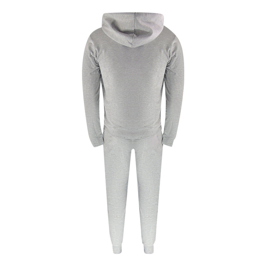 Aquascutum Aa_Ow04_St004Ogo Zf Hoodie Grayel St004 Grey Zip Hoodie And Track Pants Set Male