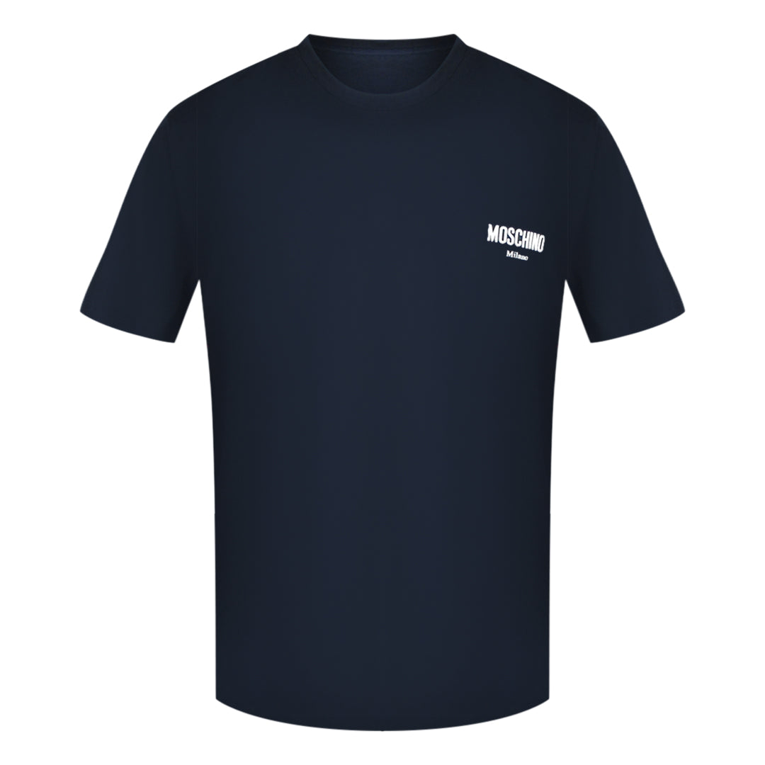 Moschino 221Za07239240 1510 Multi Blue T Shirt Male