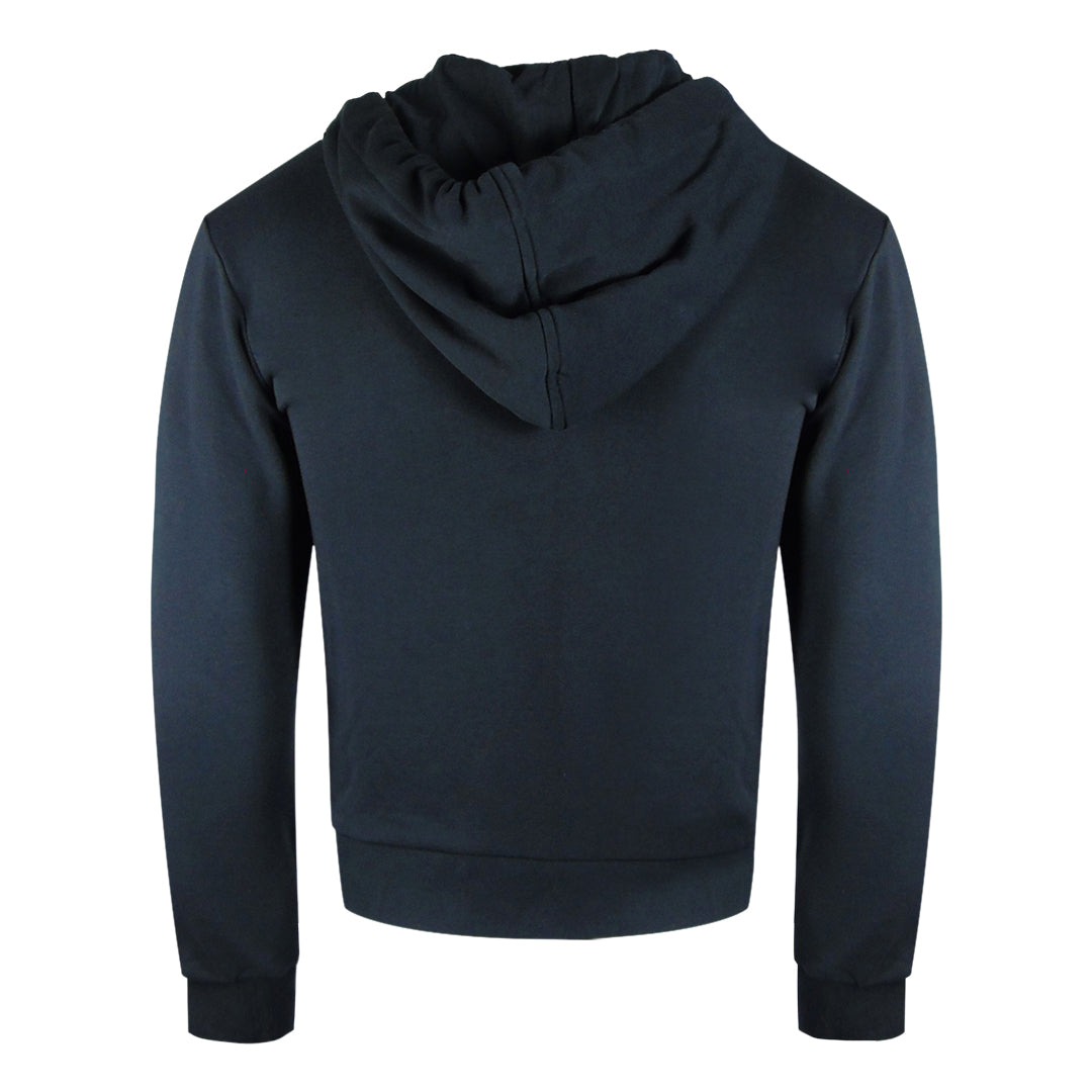 Emporio Armani Navy Blue Hooded Zip Up Hoodie