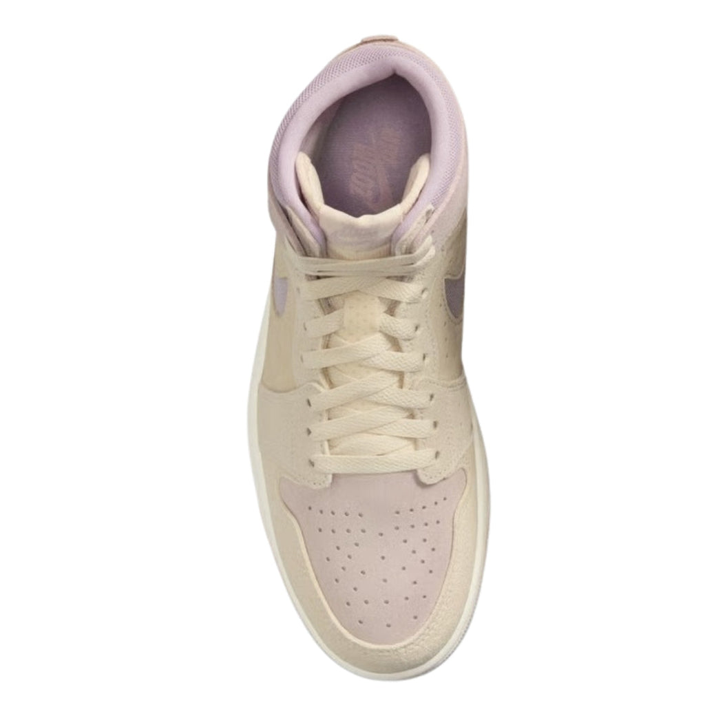 NIKE DV1305 100 Nike Air Jordan 1 ZM Air CMFT 2  BEIGE/PURPLE TRAINER WOMENS UK 7.5