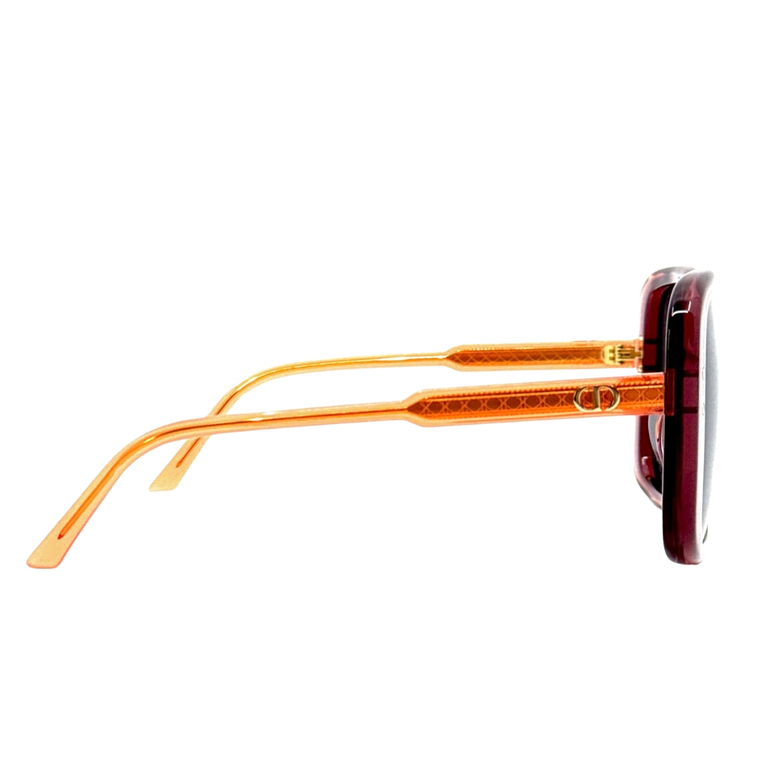 Dior Diorhighlight S3F Cd40125F 35A0 71A Red Frame Smoke Grey Lens Sunglasses Womens