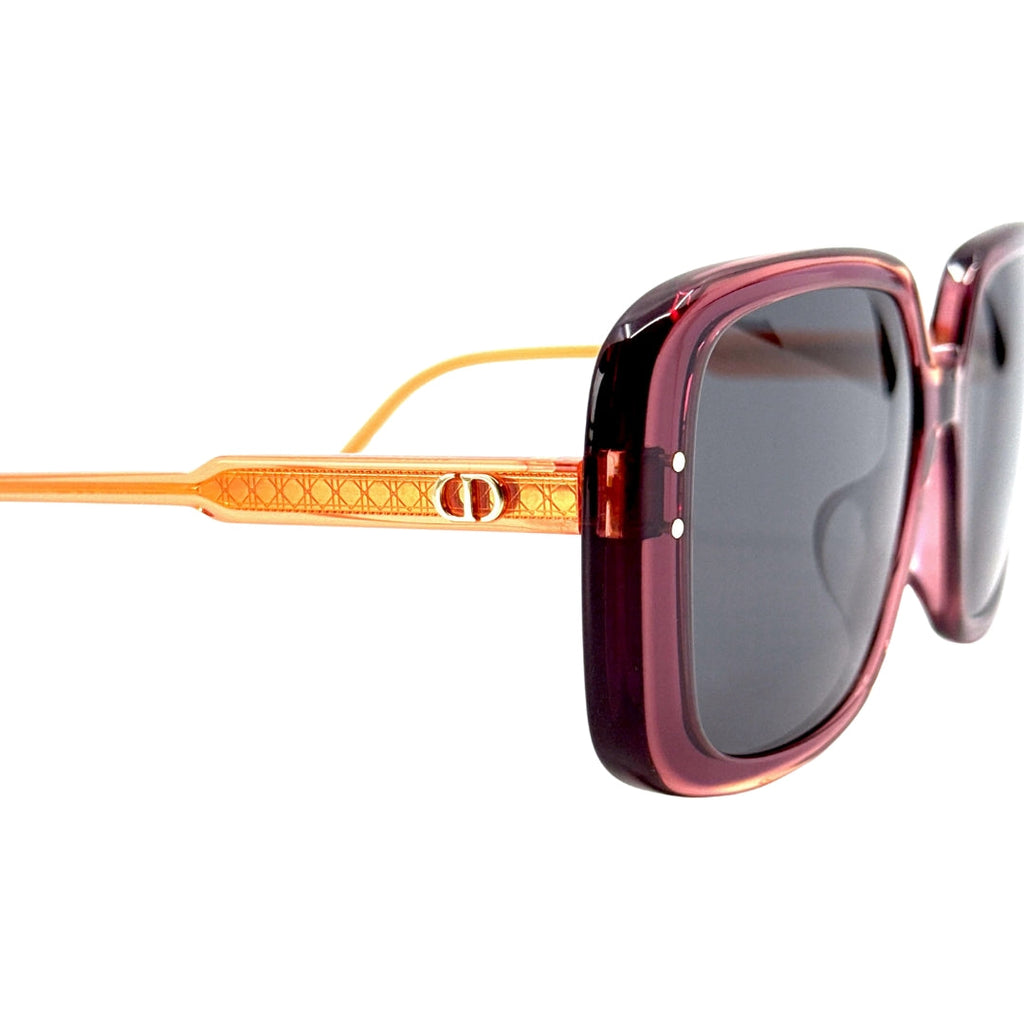 Dior Diorhighlight S3F Cd40125F 35A0 71A Red Frame Smoke Grey Lens Sunglasses Womens