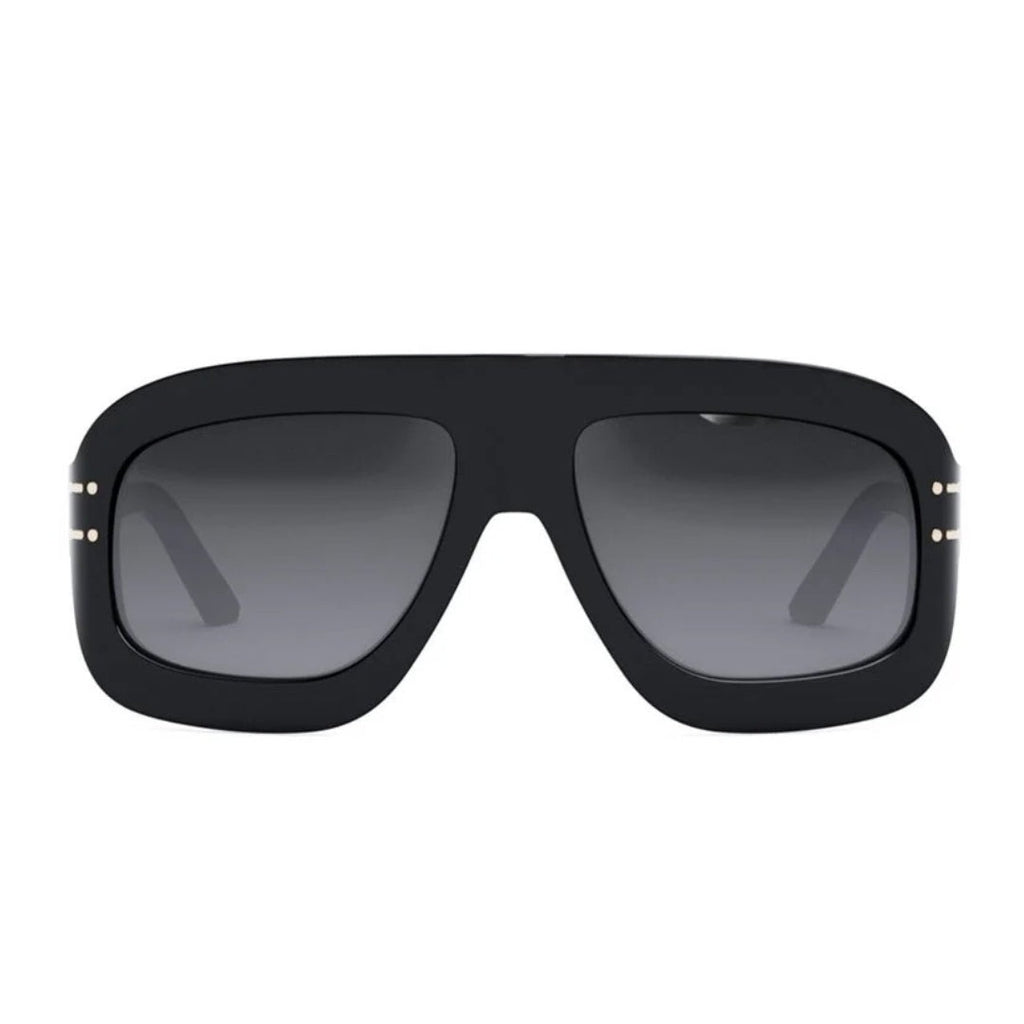 Dior Diorsignature M1U Cd40133I 10A1 01B Black Frame Smoke Grey Lens Sunglasses Womens