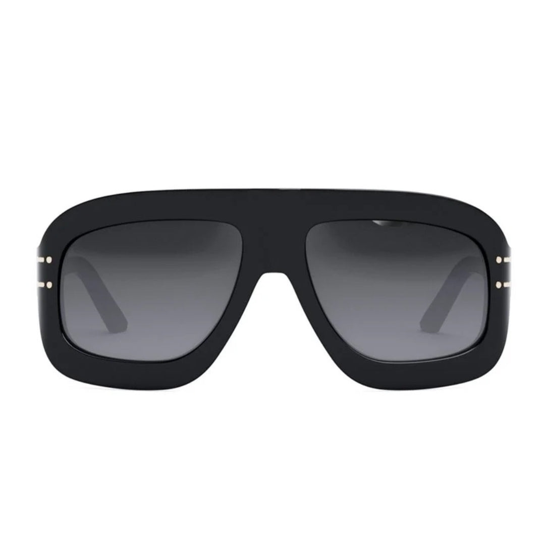 Dior Diorsignature M1U Cd40133I 10A1 01B Black Frame Smoke Grey Lens Sunglasses Womens