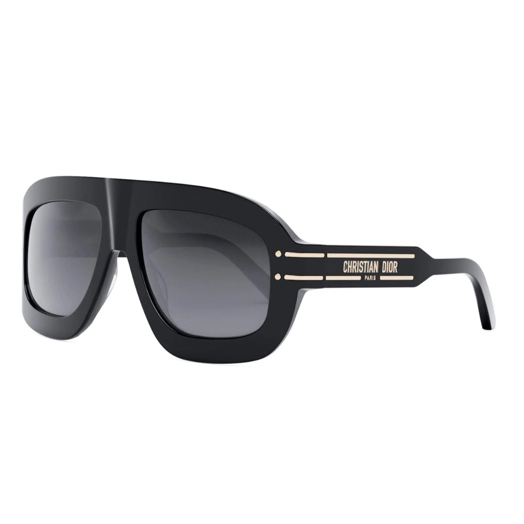 Dior Diorsignature M1U Cd40133I 10A1 01B Black Frame Smoke Grey Lens Sunglasses Womens
