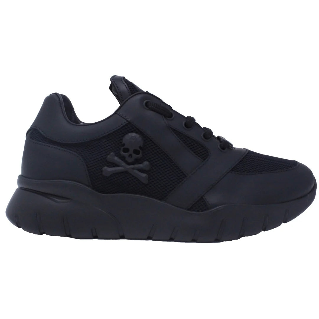 PHILIPP PLEIN F18S MSC1398 PCO026N 296 BLACK MATCHCOLOUR TRAINERS UK 9