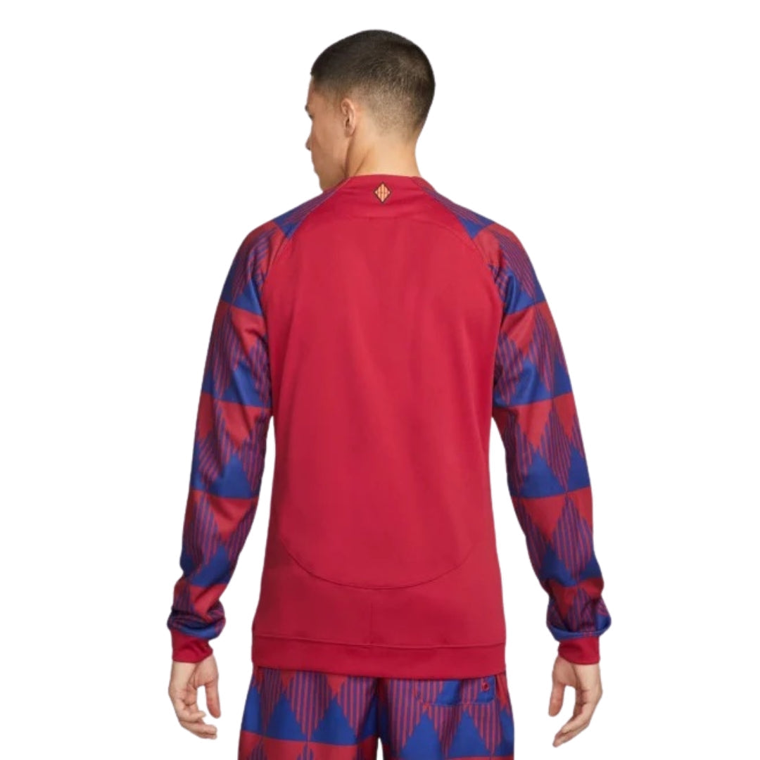 NIKE FB3043 620 RED/NAVY BARCELONA ZIP TOP MENS S