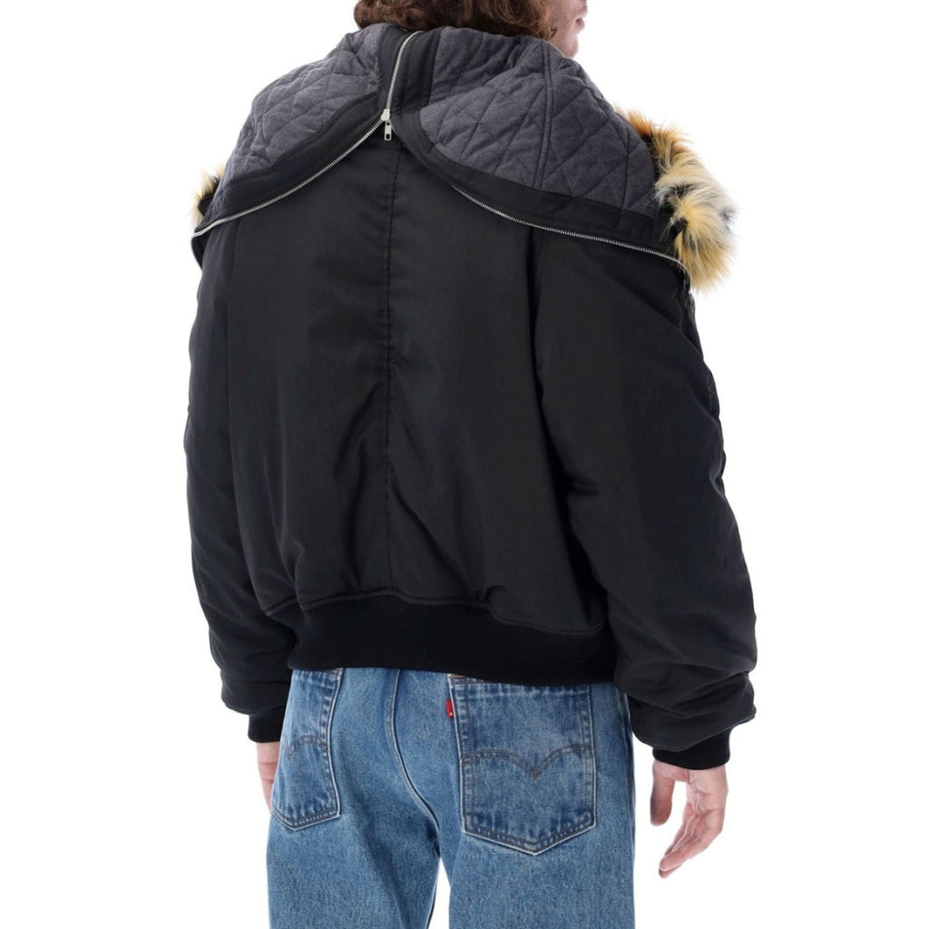 Kenzo Plain Black Bomber Jacket M