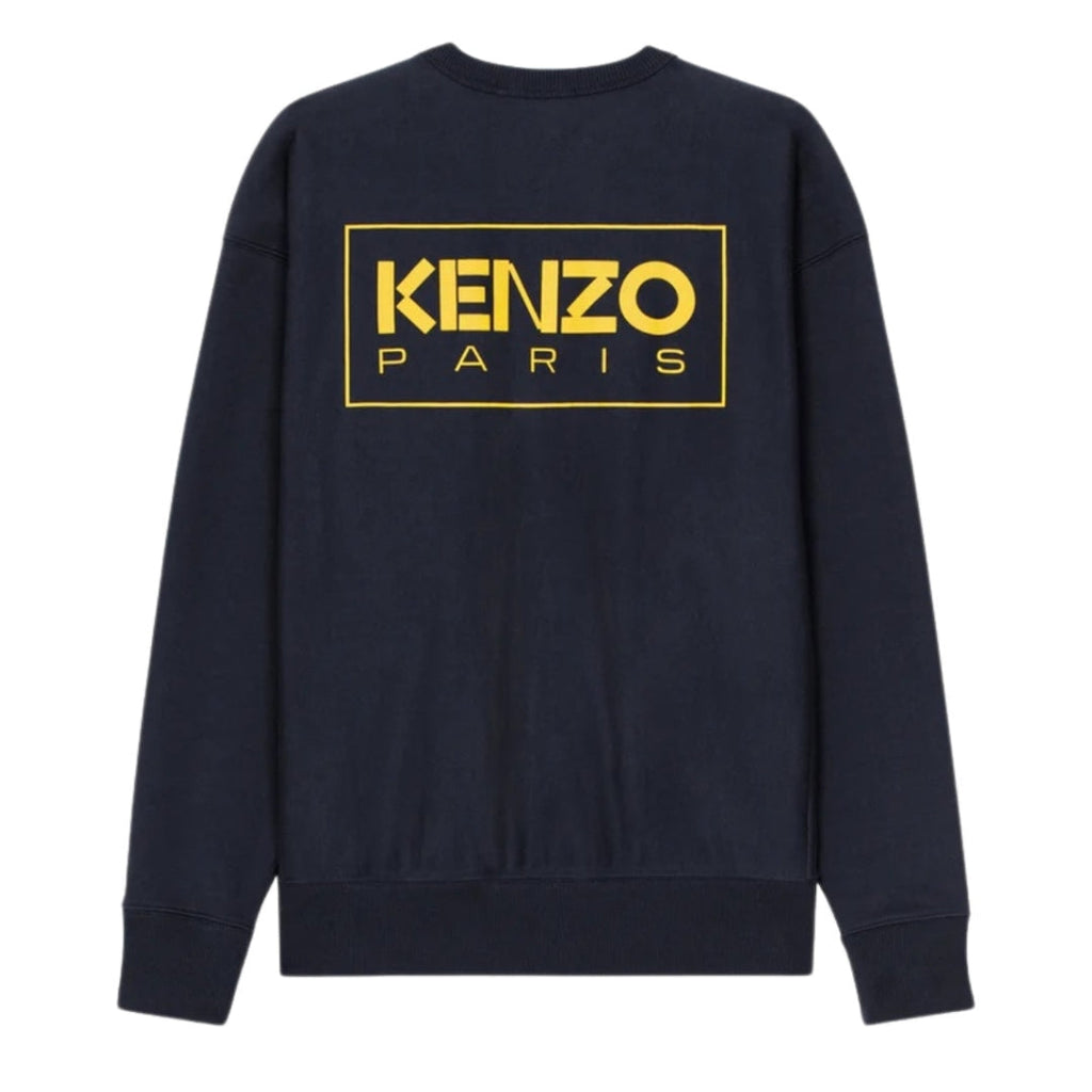Kenzo Paris Outlined Logo Midnight Blue Sweatshirt XS