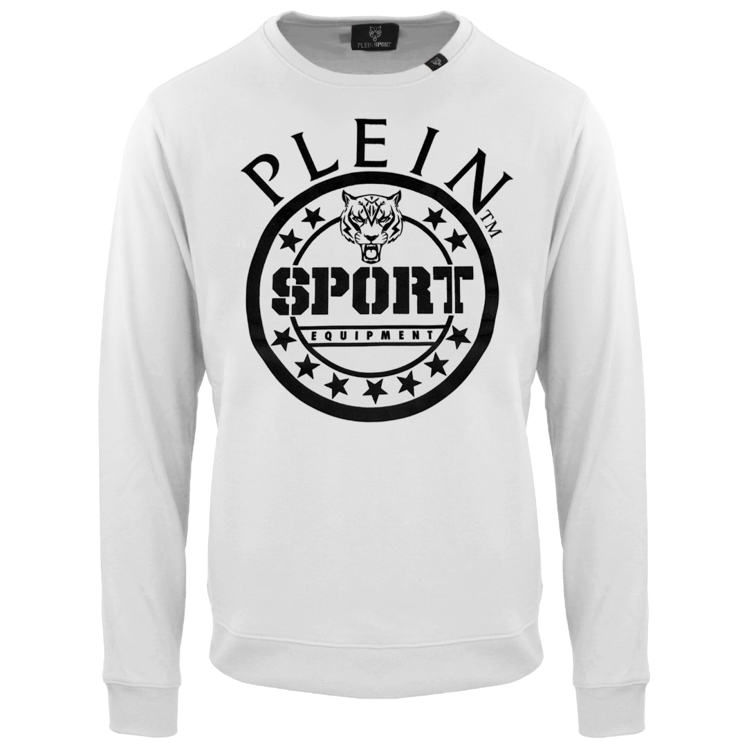 Plein Sport Equipment Logo White Jumper L