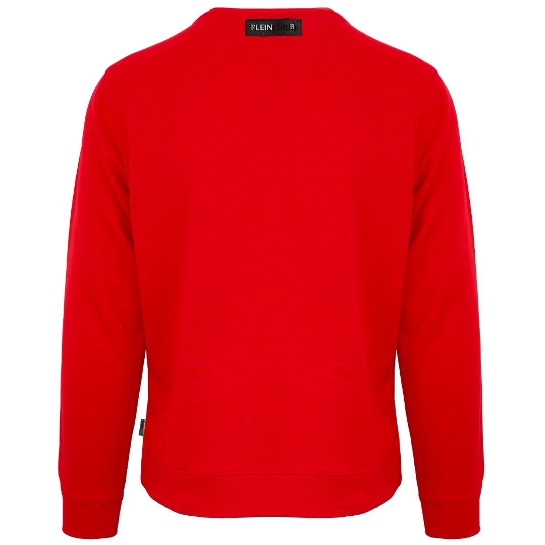 Plein Sport Large Branded Logo Tiger Red Jumper S