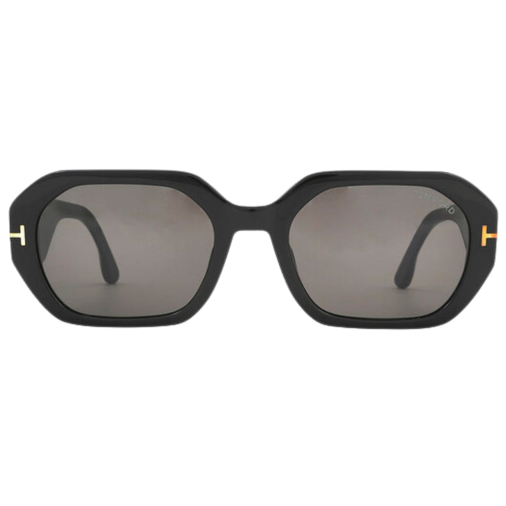 Tom Ford Veronique Smoke Lens Shiny Black Sunglasses One Size