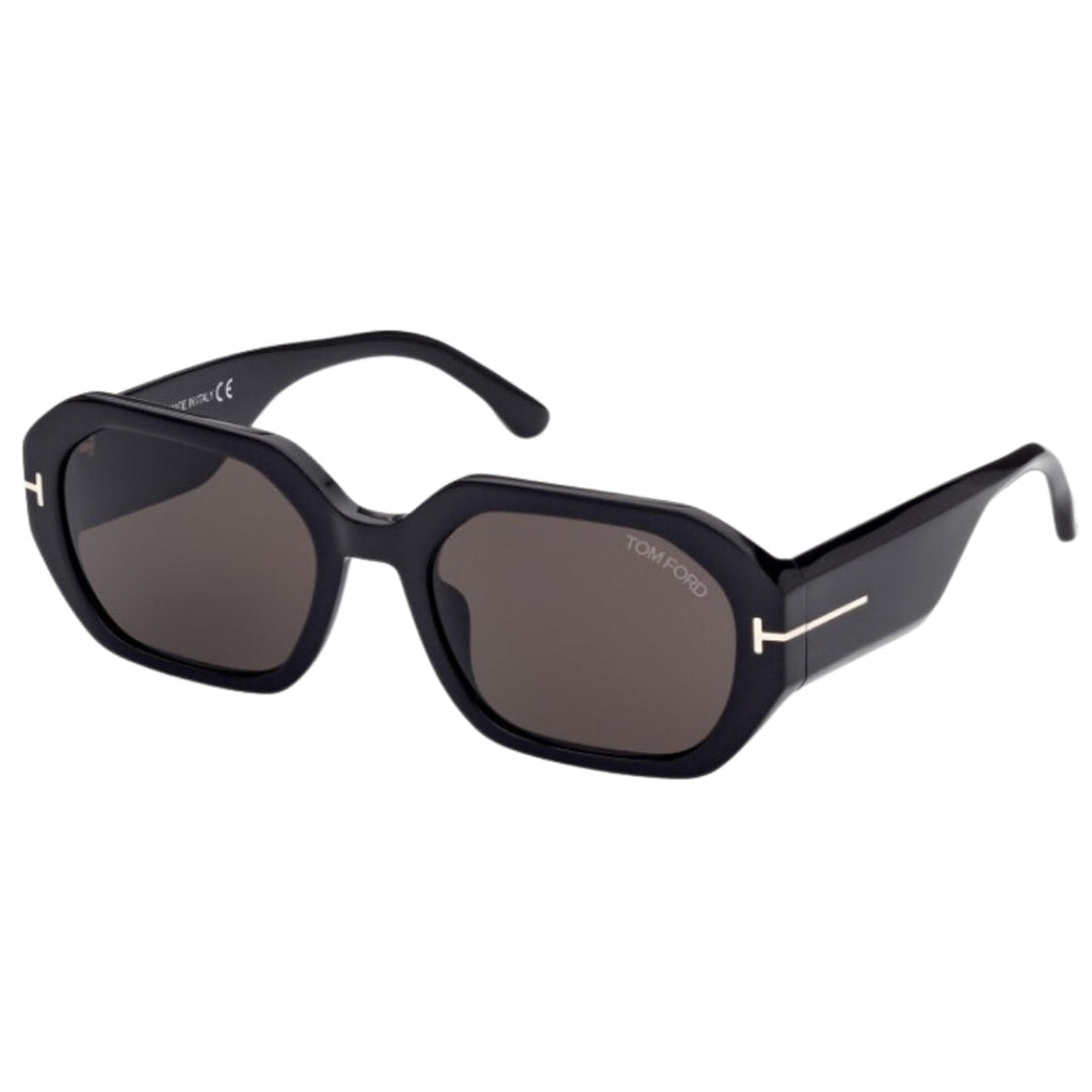 Tom Ford Veronique Smoke Lens Shiny Black Sunglasses One Size