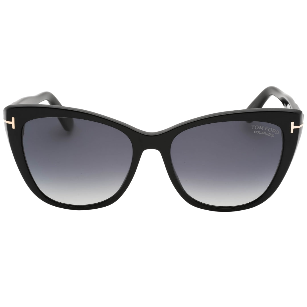 Tom Ford Smoke Polarized Lens Shiny Black Sunglasses FT0937 01D