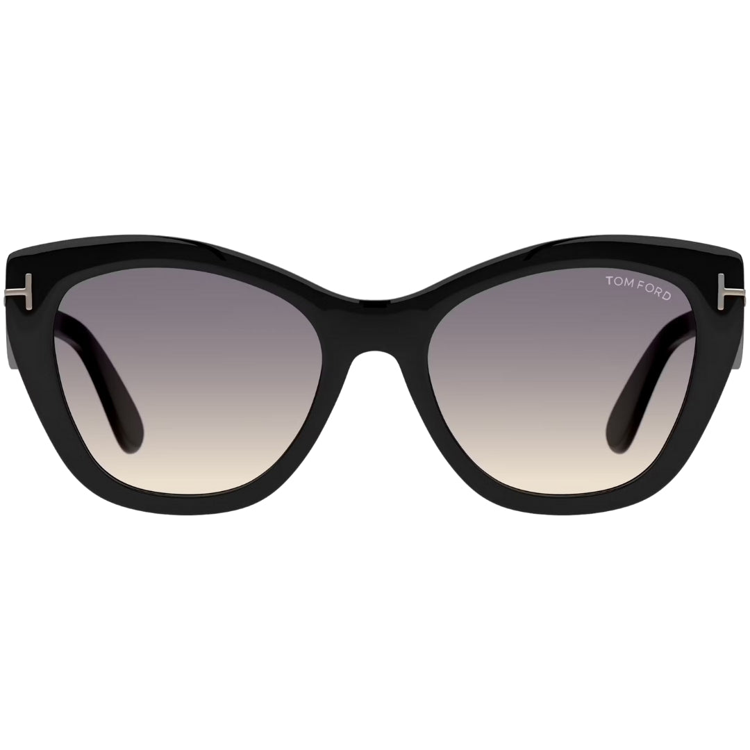 Tom Ford Gradient Smoke Lens Black Sunglasses One Size