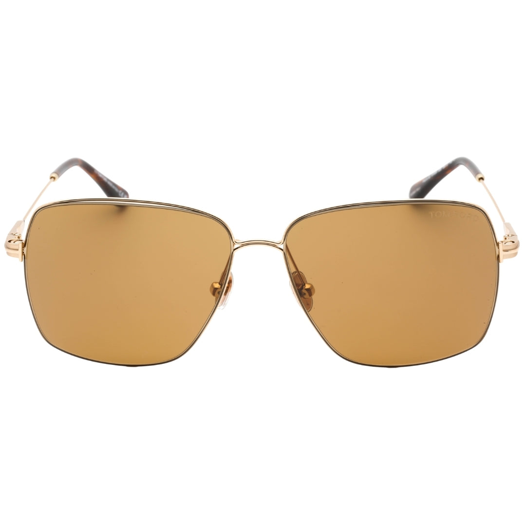 Tom Ford Pierre-02 Brown Lens Gold Sunglasses FT0994 32E