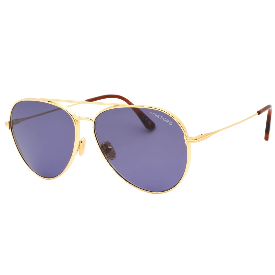 Tom Ford Dashel-02 Shiny Deep Gold Sunglasses FT0996 30V
