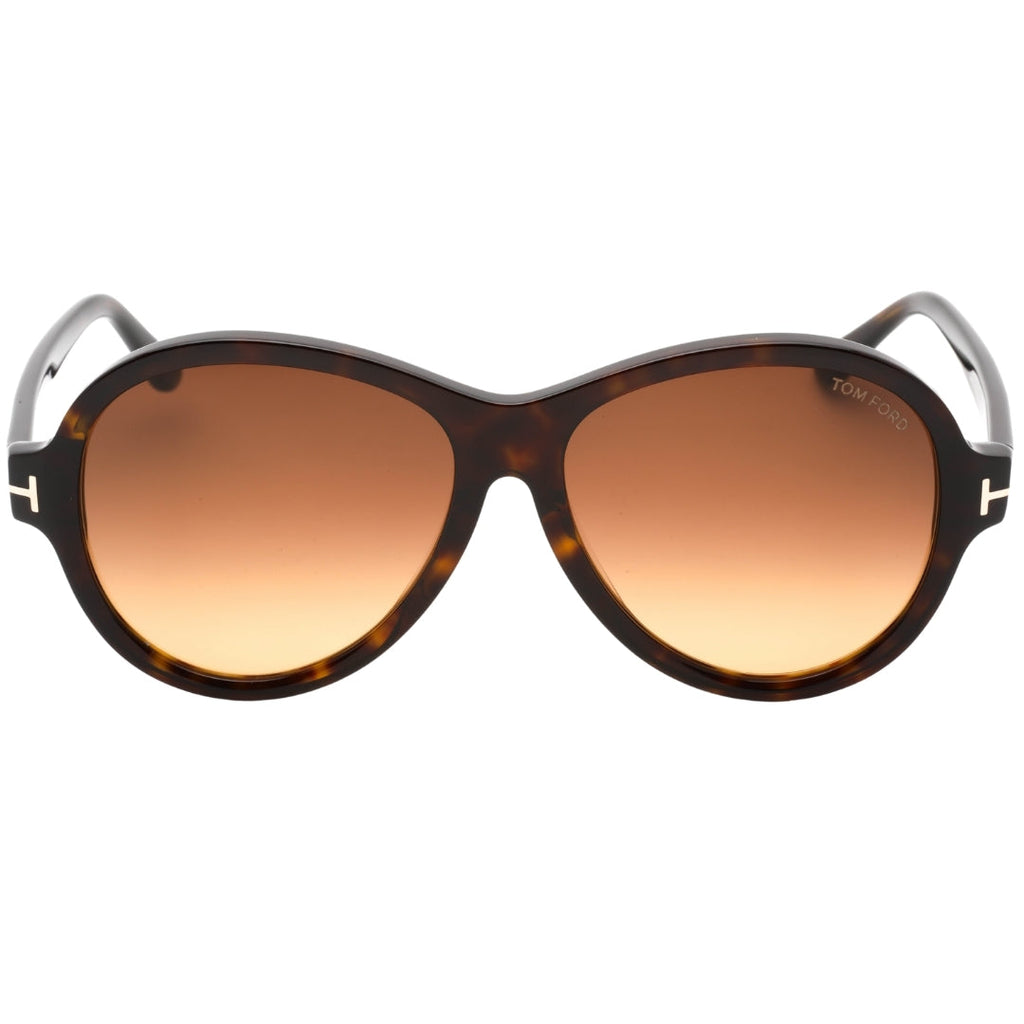 Tom Ford Gradient Brown Lens Dark Havana Brown Sunglasses One Size
