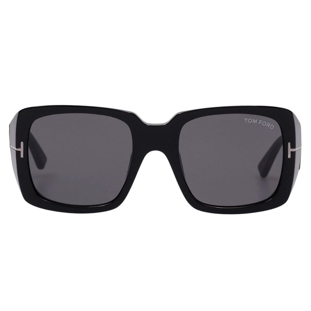 Tom Ford Ryder Smoke Lens Shiny Black Sunglasses One Size