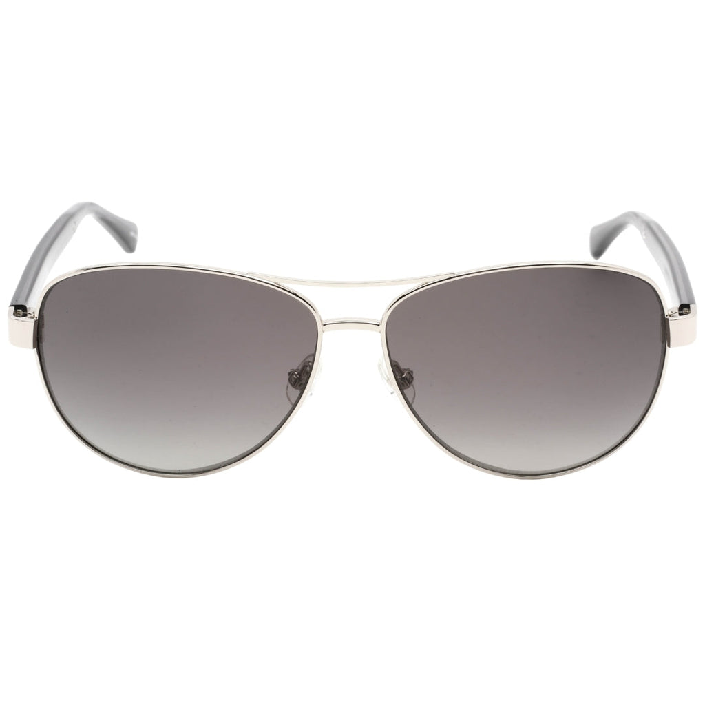 Kate Spade Fara Grey Gradient Lens Palladium Silver Sunglasses One Size