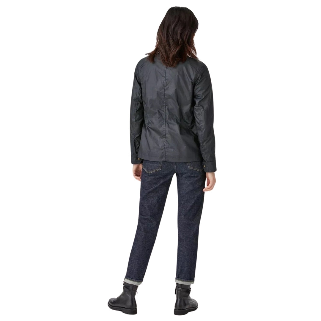 Belstaff Womens Fieldmaster Dark Ink Navy Blue Thin Jacket