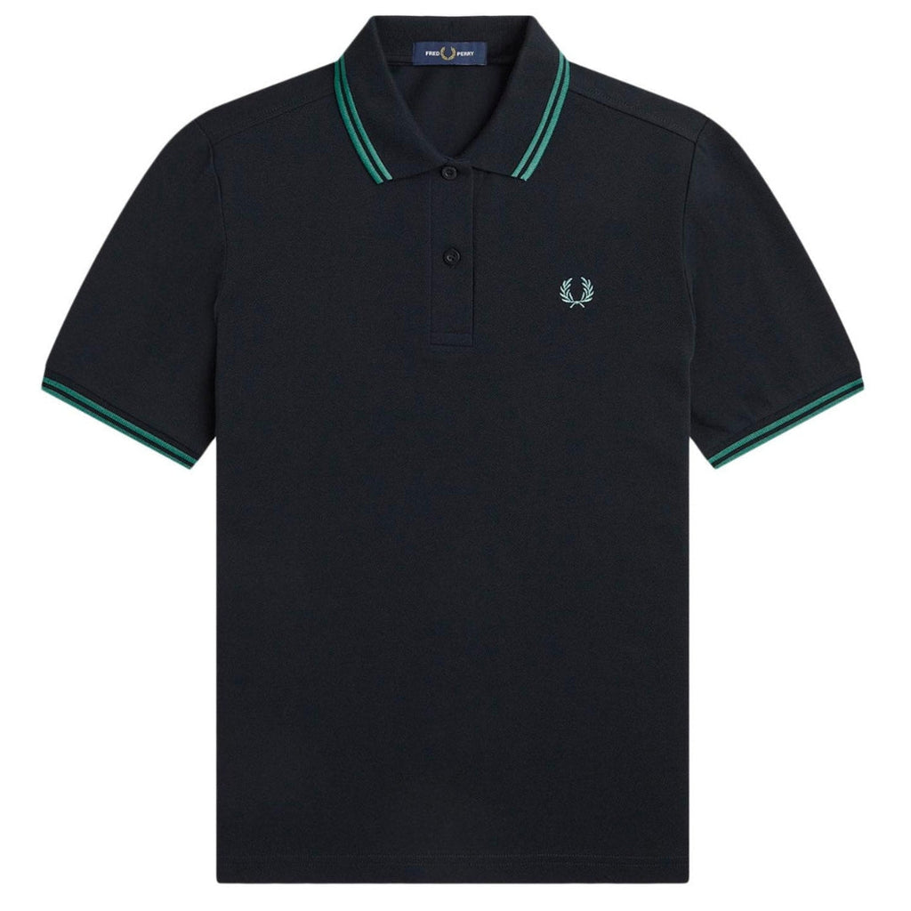 Fred Perry G3600 756 Black Polo Shirt Womens XS